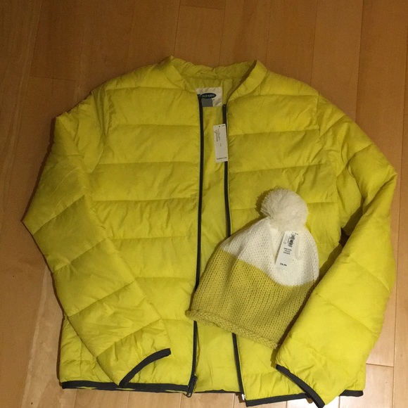 old navy yellow jacket